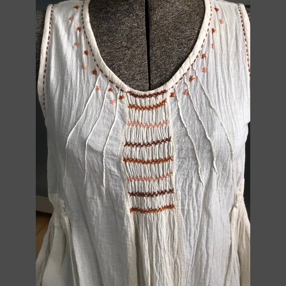 Embroidered Cotton Gauze Tunic - Picture 3 of 5